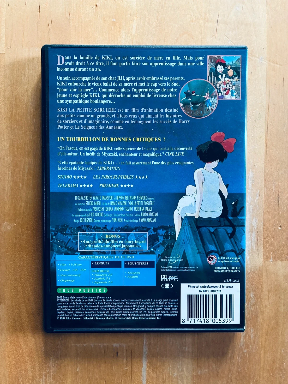 DVD Kiki a pequena bruxa dos Estúdios Hayao Miyazaki Ghibli. – photo 3